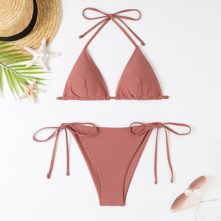 Damen Triangel-Bikini mit verstellbaren Bindebändern und raffinierten Details Echo Archiv