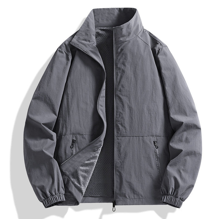 Herren Leichte Windjacke mit hohem Kragen Echo Archiv