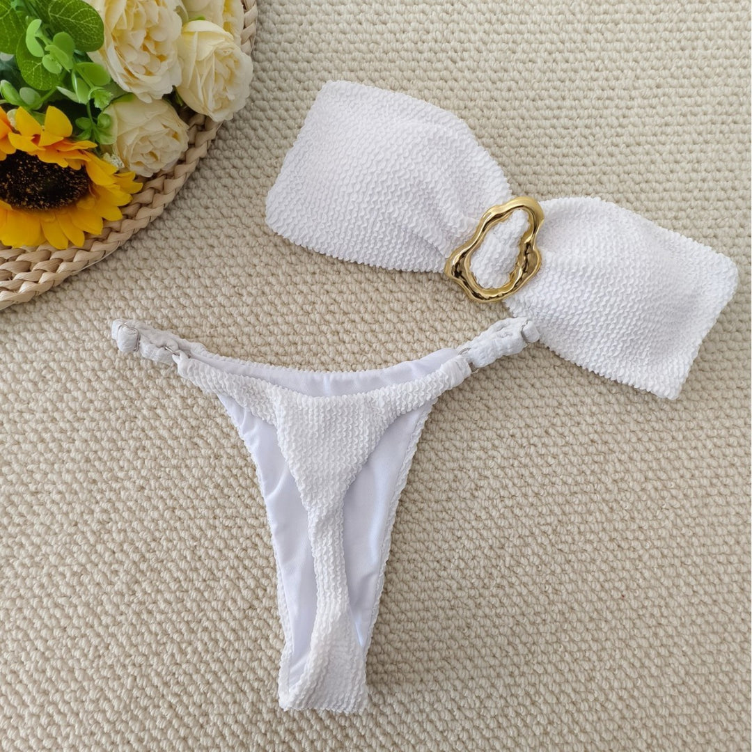 Damen Bandeau-Bikini mit dekorativem Ringdetail Echo Archiv