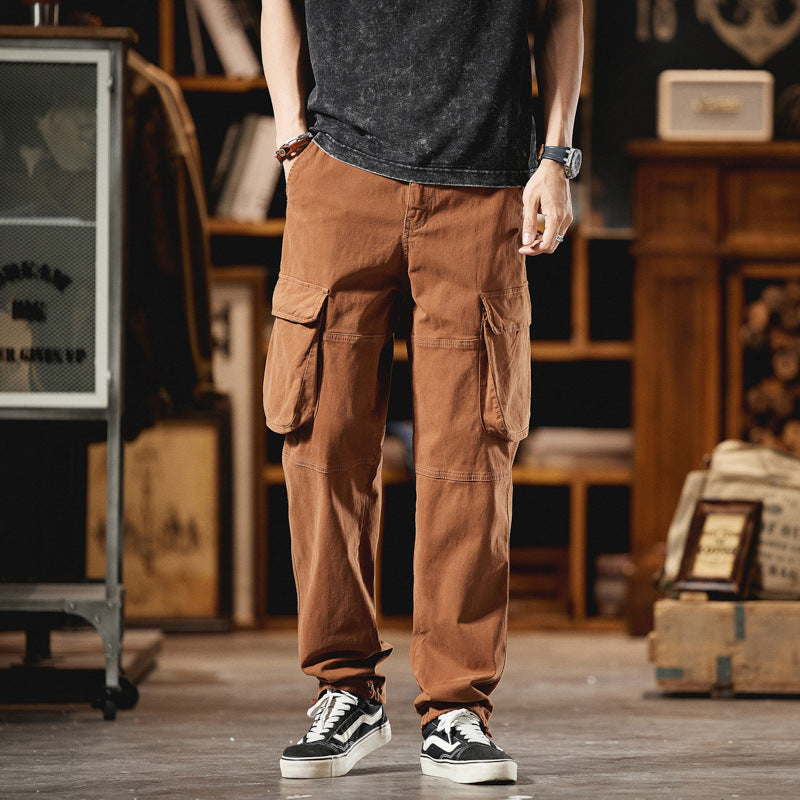 Herren Cargo-Hose im Utility-Look mit Knieabnähern und großen Klappentaschen Echo Archiv