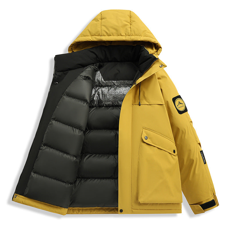 Herren Wetterfeste Funktions-Parka mit Thermofutter, Kapuze & Utility-Taschen Echoarchiv