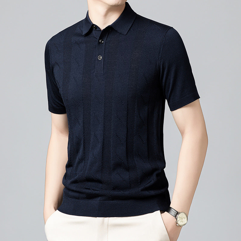 Herren Poloshirt mit strukturiertem Design von Echoarchiv