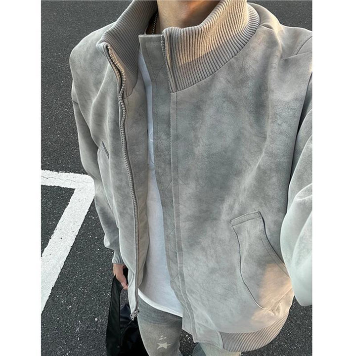 Herren Modische Bomberjacke aus luxuriösem Material Echoarchiv