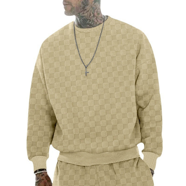Herren lässiger oversized Sweatshirt mit strukturiertem Design Echoarchiv