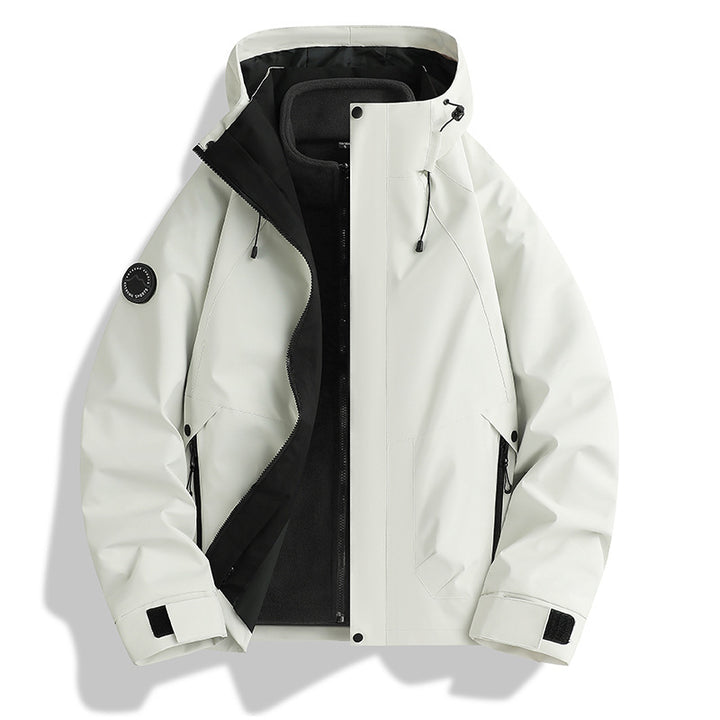 Herren wasserdichte Softshelljacke mit Kapuze und Fleece-Innenfutter Echoarchiv