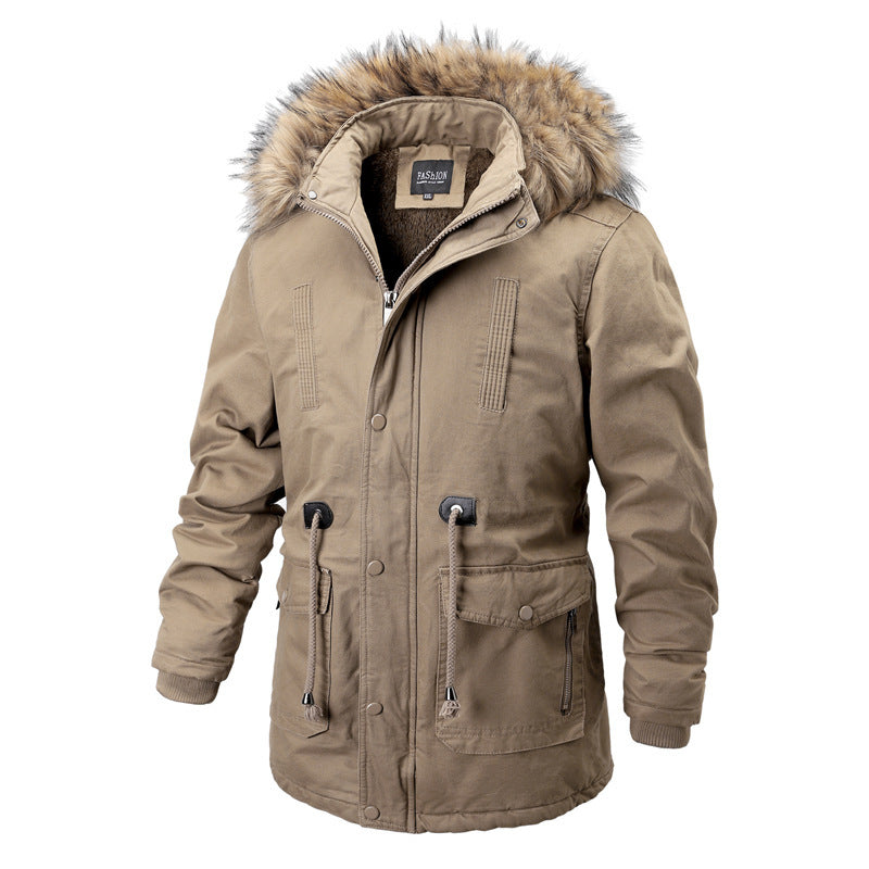 Herren Winterparka mit abnehmbarer Kapuze und wärmendem Innenfutter Echoarchiv