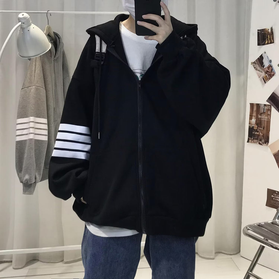 Unisex Bequeme Oversized Kapuzenjacke mit strukturiertem Design Echoarchiv
