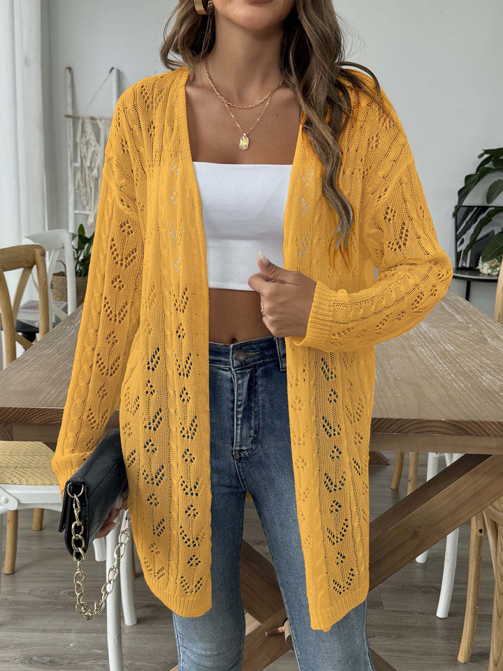 Damen leichte Strickjacke im eleganten Lochmuster Echo Archiv