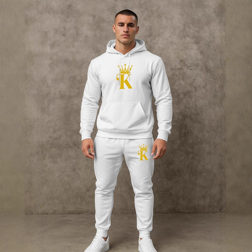 Herren bequemer Hoodie und Jogginghose Set Echoarchiv