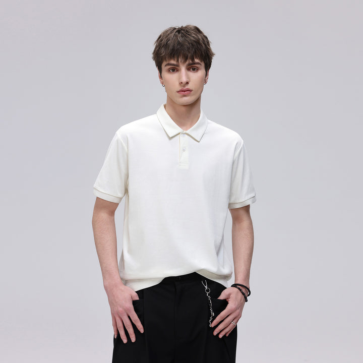 Herren Thermoregulierendes Piqué-Poloshirt mit feiner Struktur und Kurzarm Echo Archiv