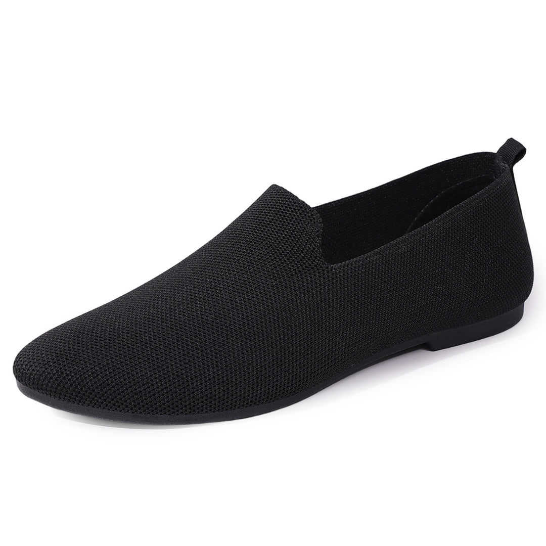 Damen nan leichte gestrickte Slipper mit Memory-Fußbett und rutschfester Sohle Echo Archiv