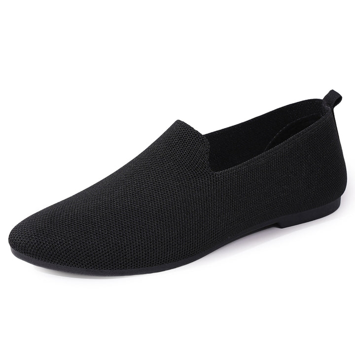 Damen nan leichte gestrickte Slipper mit Memory-Fußbett und rutschfester Sohle Echo Archiv