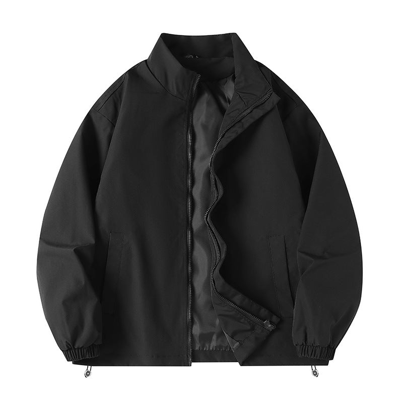 Herren lässige Windjacke mit hochabschließendem Kragen und praktischen Taschen Echoarchiv