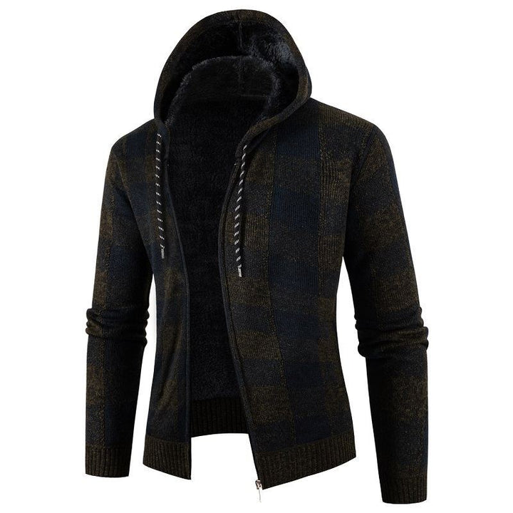 Herren modische Kapuzenjacke mit weichem Innenfutter Echoarchiv
