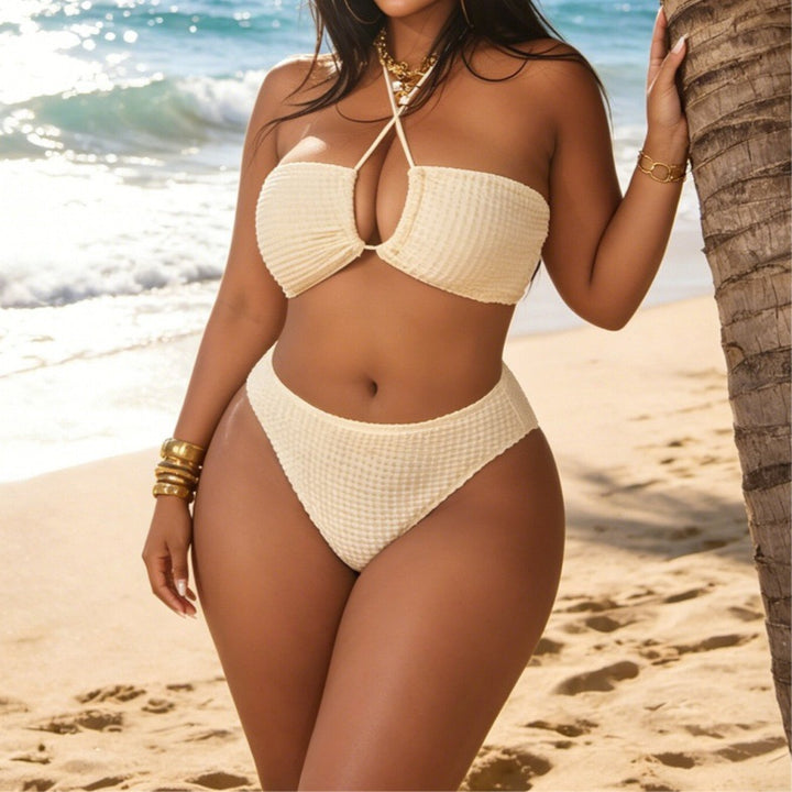 Damen Bandeau-Bikini mit asymmetrischem Rock Echo Archiv