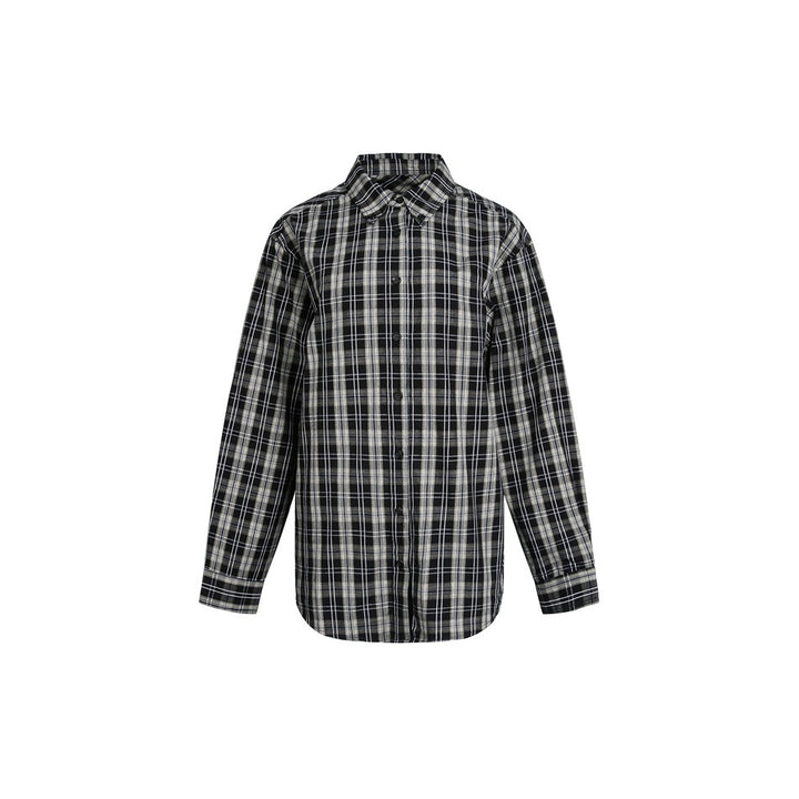Herren Relaxed-Karohemd aus weichem Brushed‑Flanell mit verlängertem Rücken und Rundsaum Echoarchiv