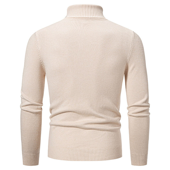 Herren Rollkragenpullover mit strukturiertem Zopfdesign Echoarchiv