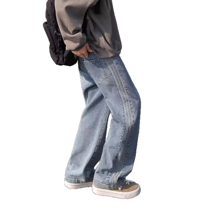 Damen Weitgeschnittene Jeans mit Details Echoarchiv