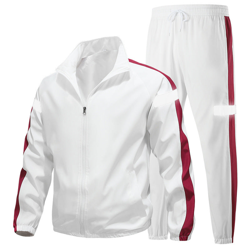 Herren Sportliches Trainingsanzug-Set mit Reißverschlussjacke, Jogginghose und reflektierenden Einsätzen Echo Archiv