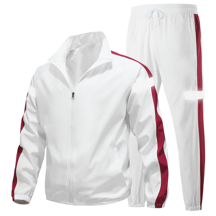 Herren Sportliches Trainingsanzug-Set mit Reißverschlussjacke, Jogginghose und reflektierenden Einsätzen Echo Archiv