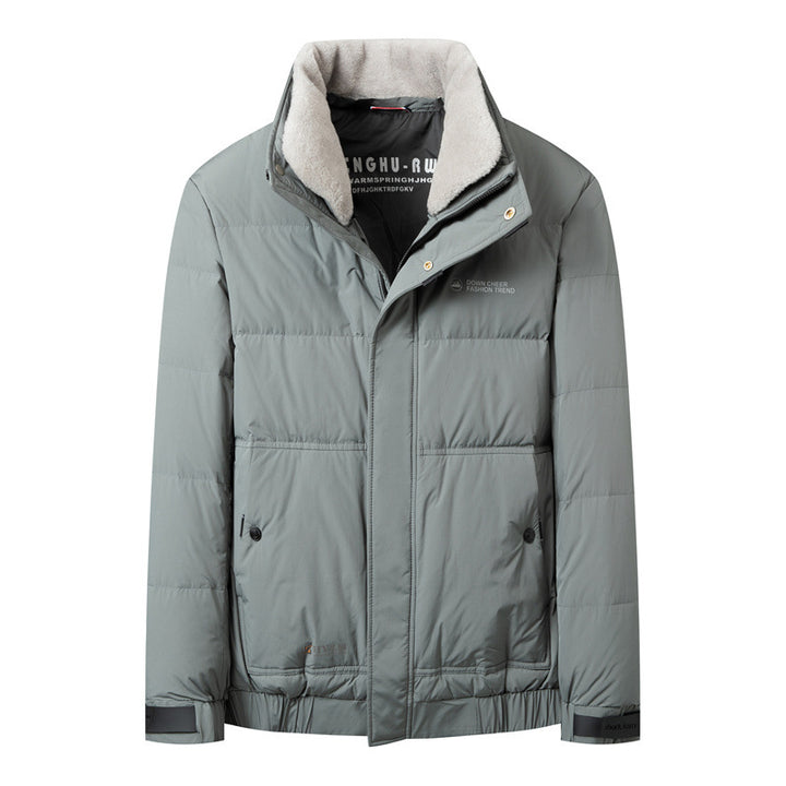 Herren Kurzsteppjacke mit Teddykragen und winddichter Thermoisolierung Echo Archiv