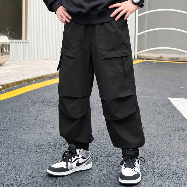 Herren lässige Cargo-Hose mit elastischem Bund und funktionalen Taschen Echo Archiv