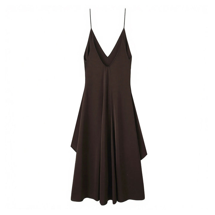 Damen Maxikleid mit asymmetrischem Saum und zartem Drapé Echo Archiv