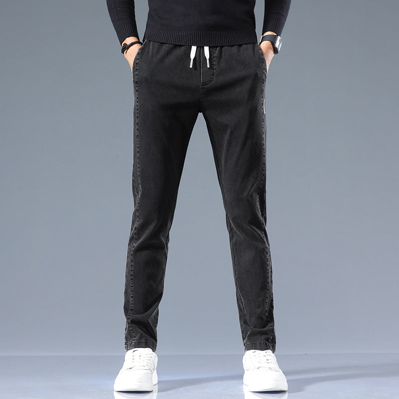 Herren stylische Chino-Hose mit verstellbarem Bund und modernen Details Echoarchiv