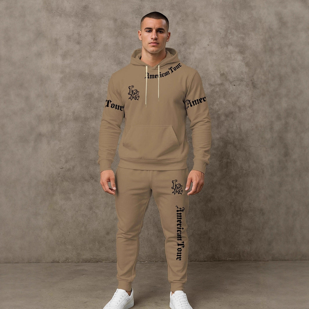 Herren Urbaner Hoodie und Jogginghose Set Echoarchiv