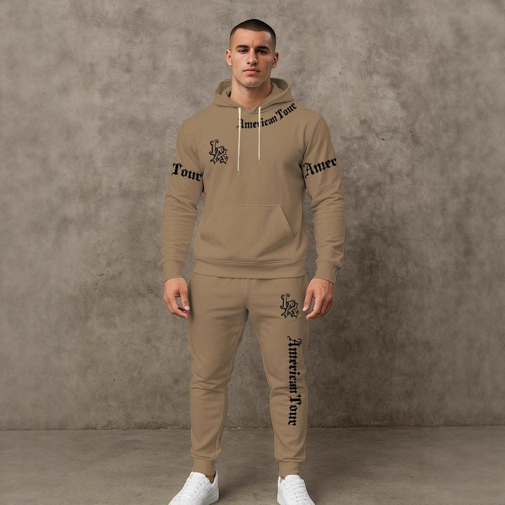 Herren Urbaner Hoodie und Jogginghose Set Echoarchiv