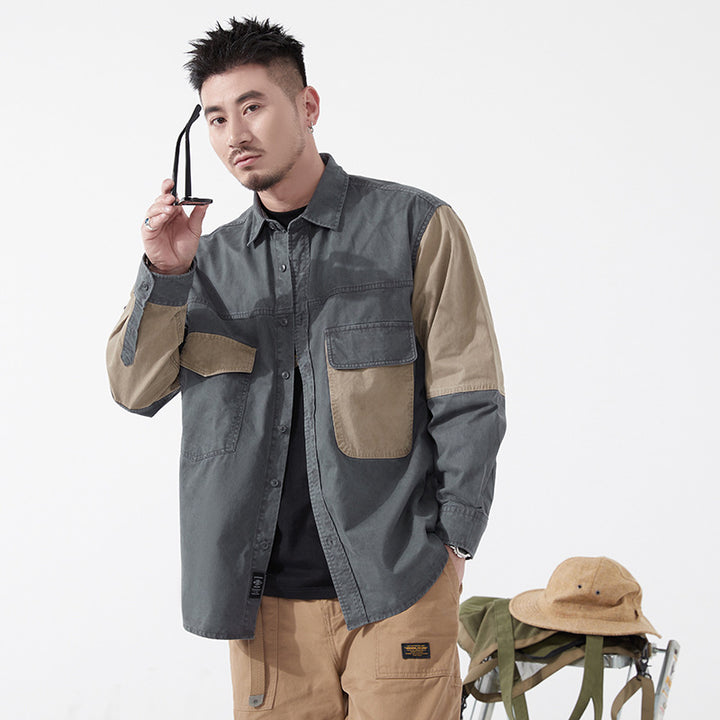Herren modisches Utility-Hemd Echoarchiv
