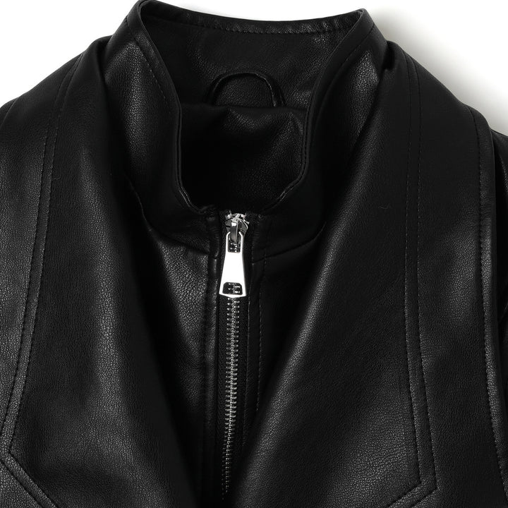 Damen Modische Oversized Kunstlederjacke Echo Archiv