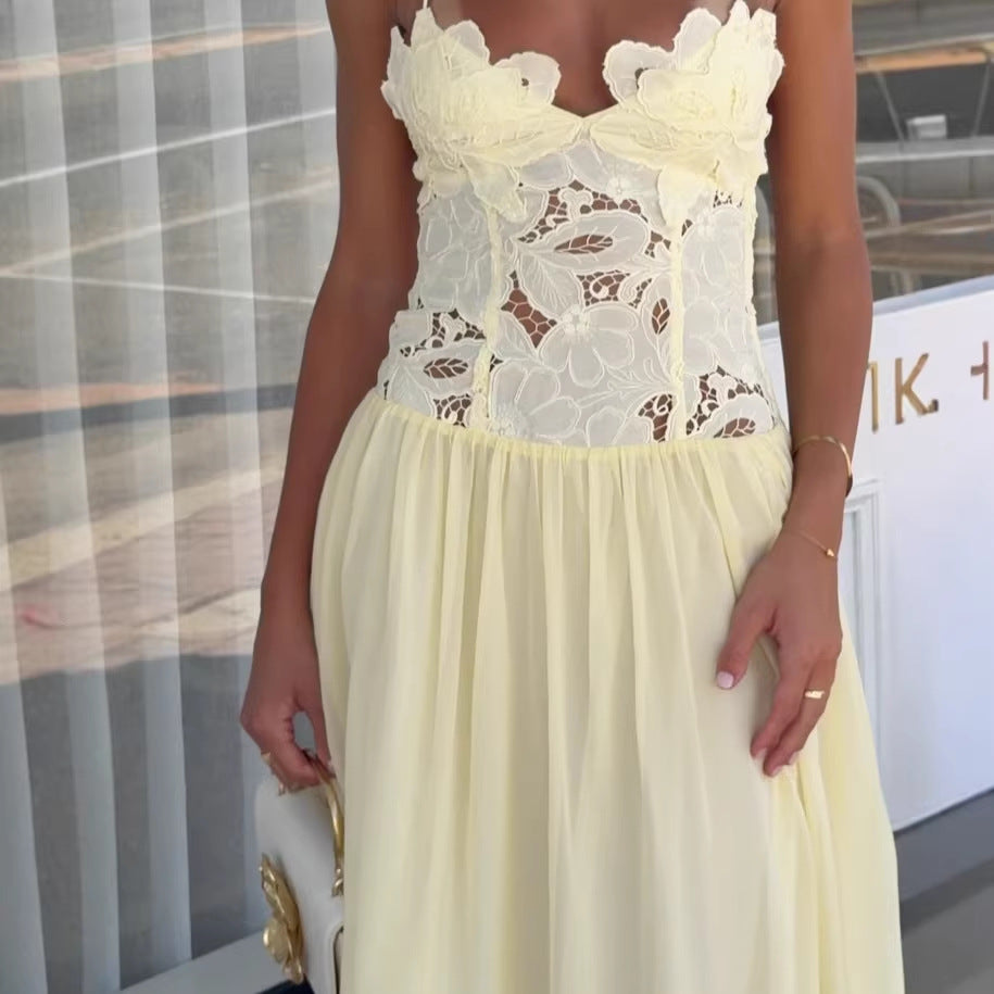 Damen Elegantes Blumendesign Kleid Echo Archiv