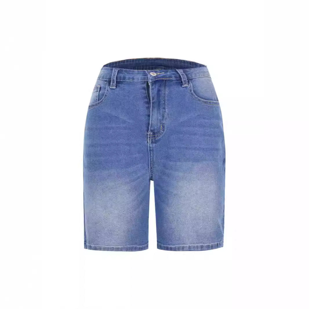 Damen Denim-Shorts mit lässigem Schnitt und lässigen Details Echo Archiv