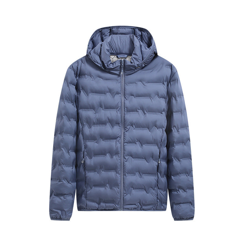 Herren Praktische Steppjacke mit Kapuze Echo Archiv