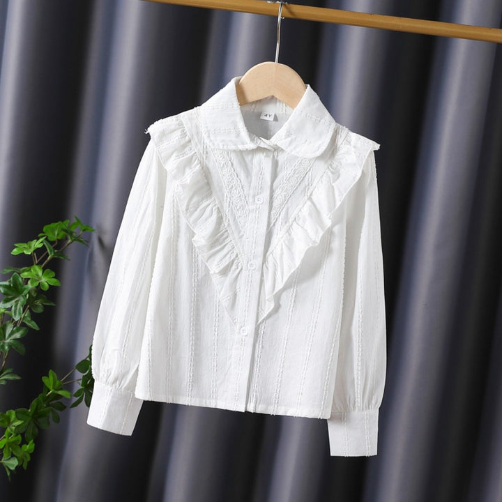 Damen Bluse mit Rüschendetails und feinen Stickereien Echo Archiv
