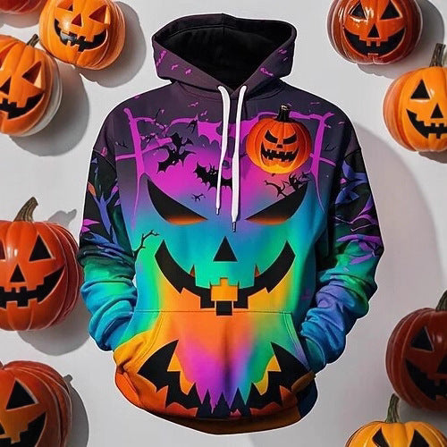 Herren Kapuzenpullover mit kreativem Halloween-Motiv Echoarchiv