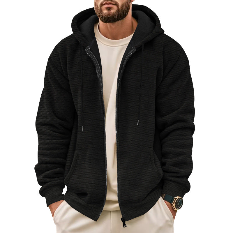 Herren Sportliche Kapuzenjacke mit innovativer Struktur Echoarchiv