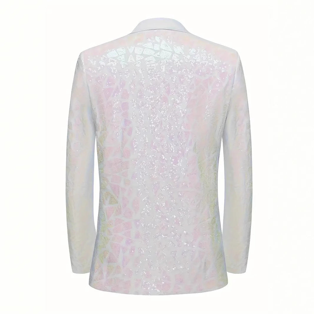 Herren glamouröser Paillettenblazer Echoarchiv