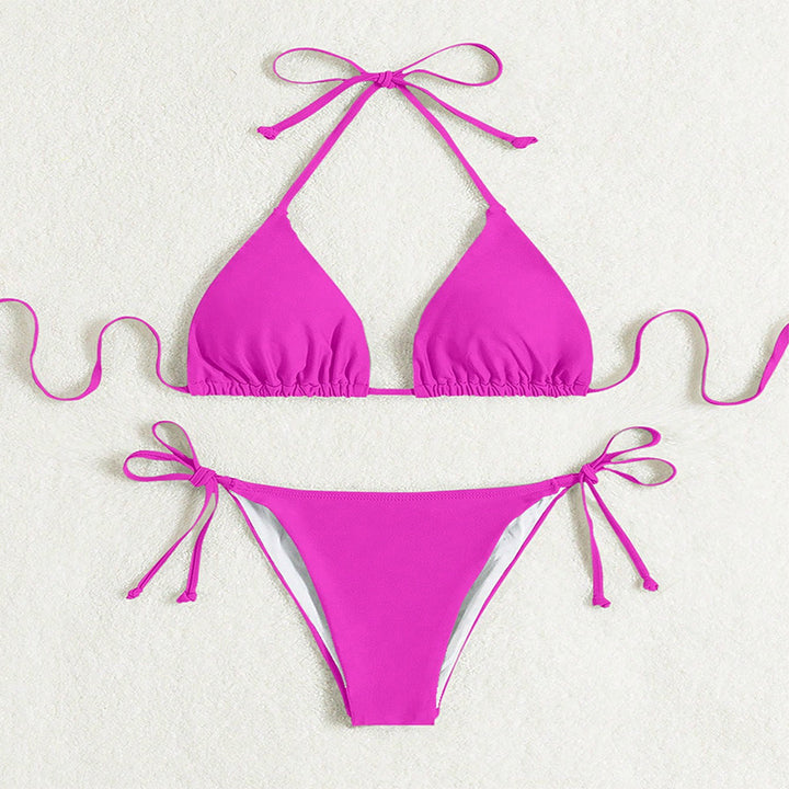 Damen Triangel-Bikini mit verstellbaren Schärpen Echo Archiv