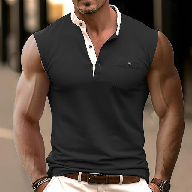 Herren Kurzarm Poloshirt mit modernem Kragen und Brusttasche Echoarchiv