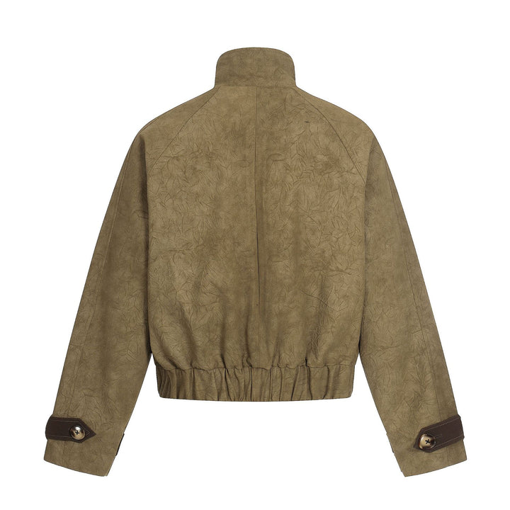 Unisex Kurz geschnittener Boxy‑Blouson mit Knebelverschlüssen und verstellbaren Manschetten Echoarchiv