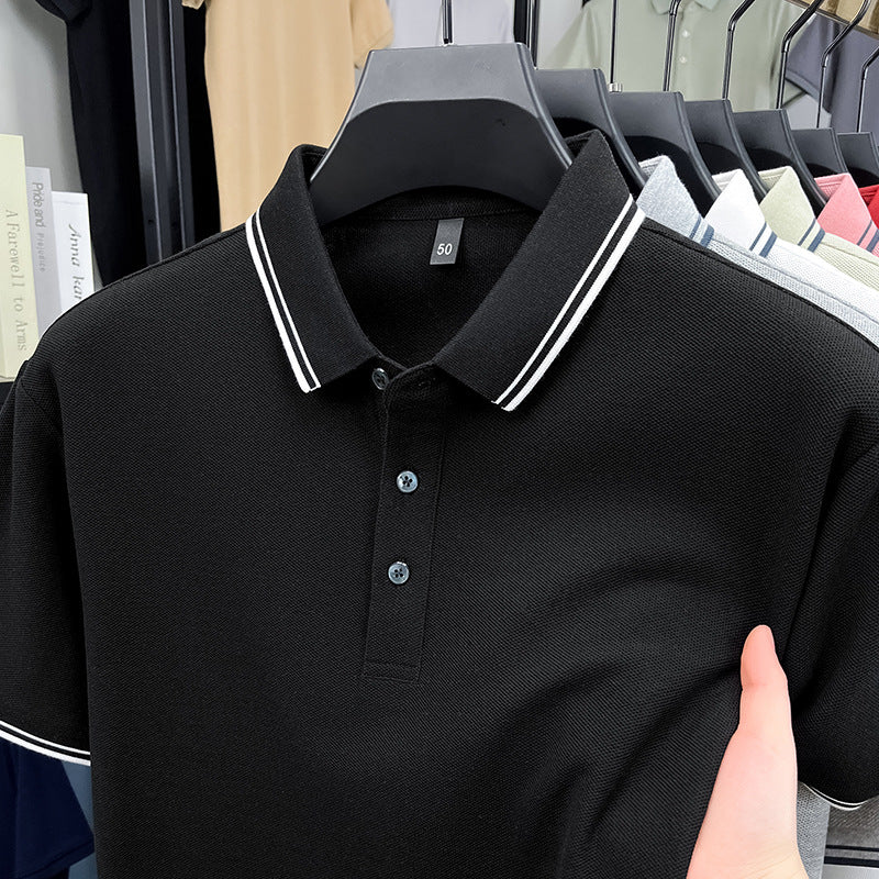 Herren sportliches Poloshirt mit strukturiertem Piqué-Stoff und modernem Kragen Echoarchiv
