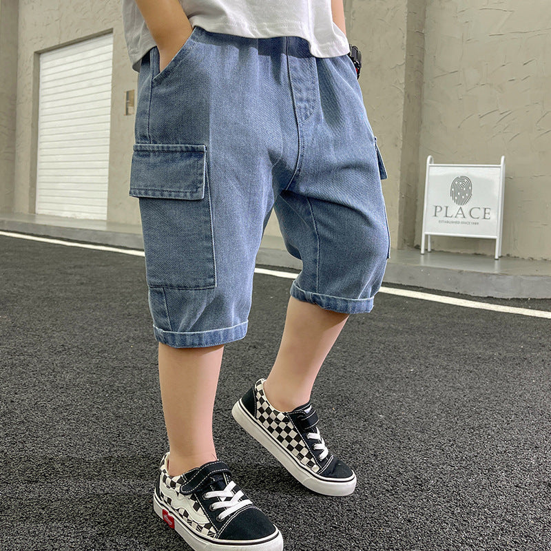 Jungen praktische Cargo-Shorts mit tiefen Taschen Echo Archiv