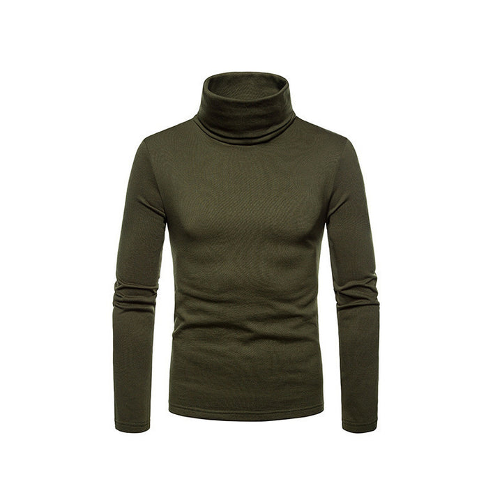 Herren Modischer Rollkragenpullover aus feinem Strick Echoarchiv