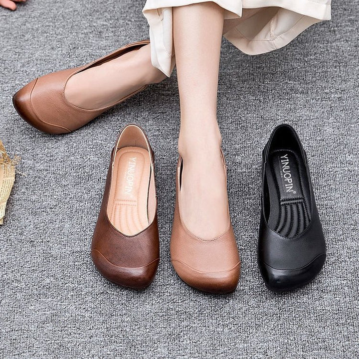 Damen nan elegante Slipper-Ballerina mit ergonomischem Komfortfußbett und dezenter Ziernaht Echo Archiv