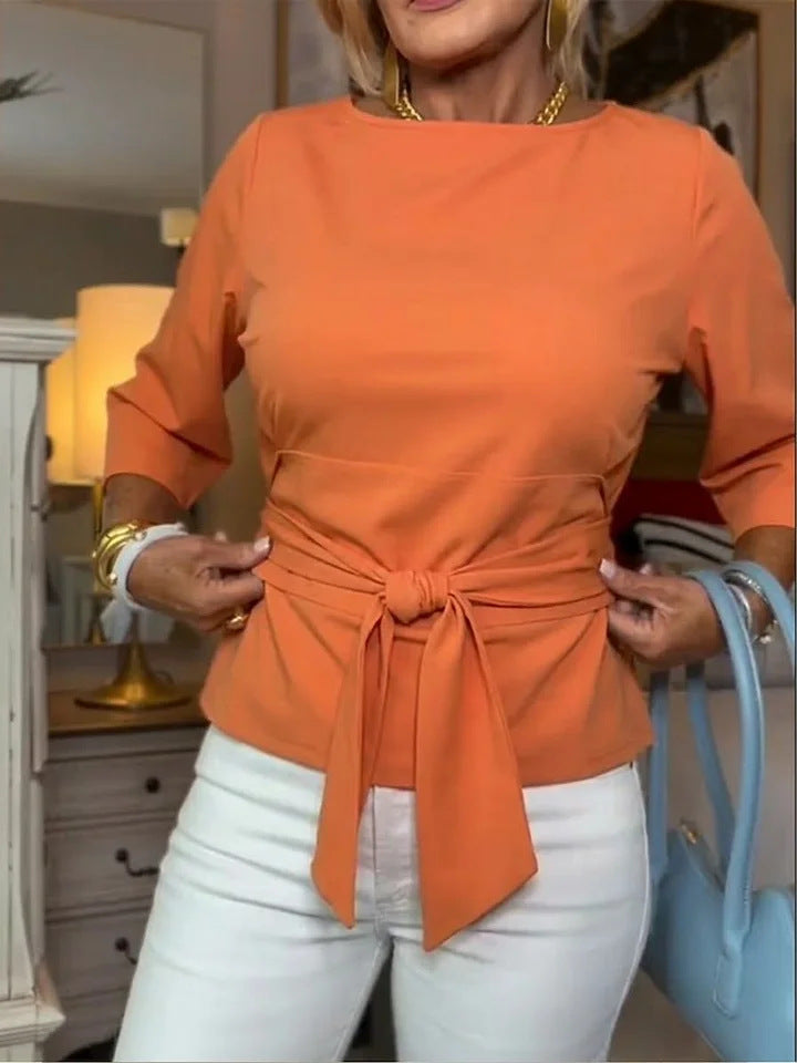 Damen Elegante Bluse mit Schleifen-Detail Echo Archiv