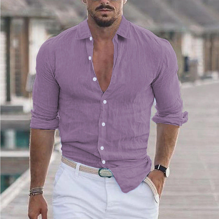 Herren Premium Hemd mit Echoarchivrnem Slim-Fit Schnitt und hautfreundlicher Textur Echoarchiv