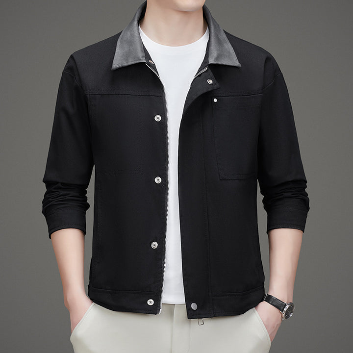 Herren Freizeitjacke im minimalistischen Design mit praktischen Taschen Echoarchiv