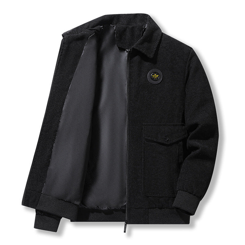 Herren modische Cordjacke mit praktischen Taschen Echo Archiv